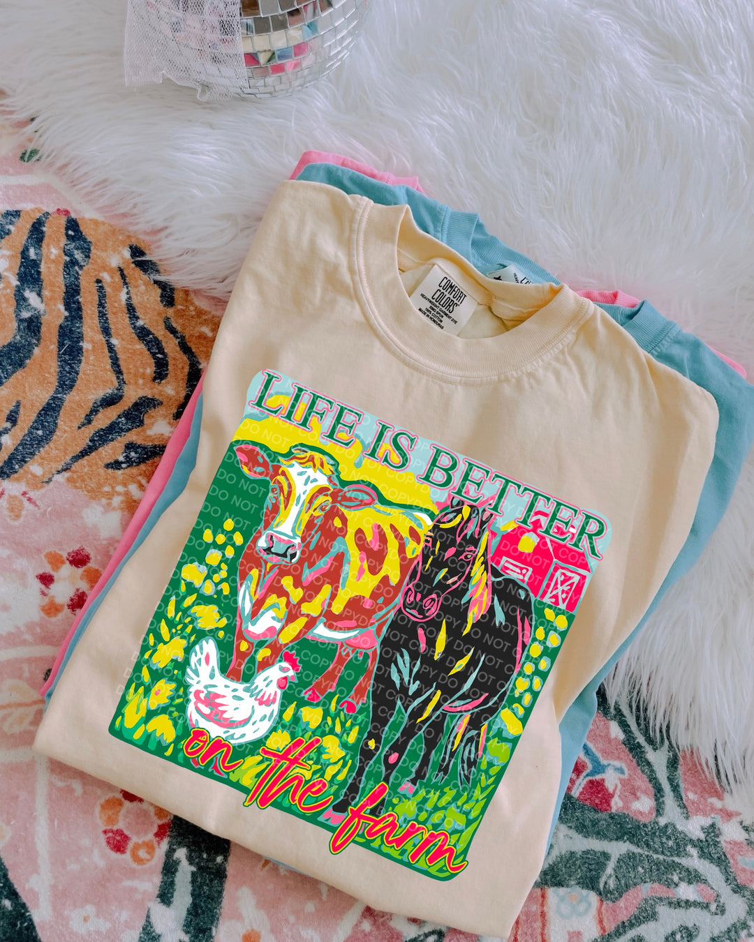 Life Is Better On The Farm DTF Print