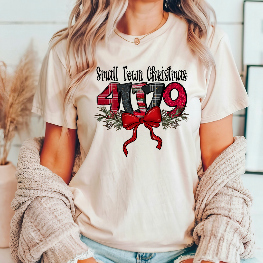 41179 Christmas Zip Code DTF Print