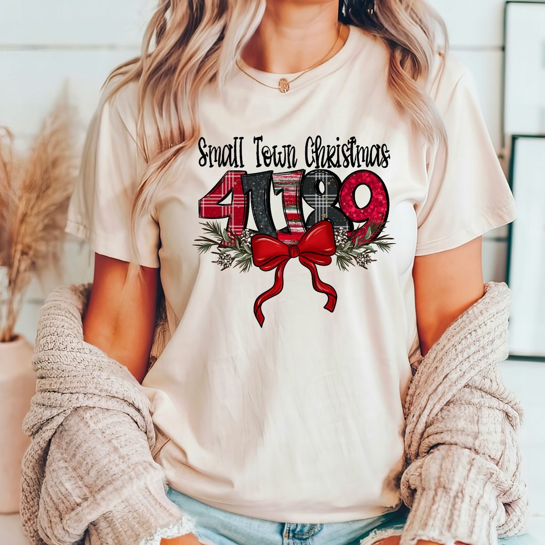 41189 Christmas Zip Code DTF Print