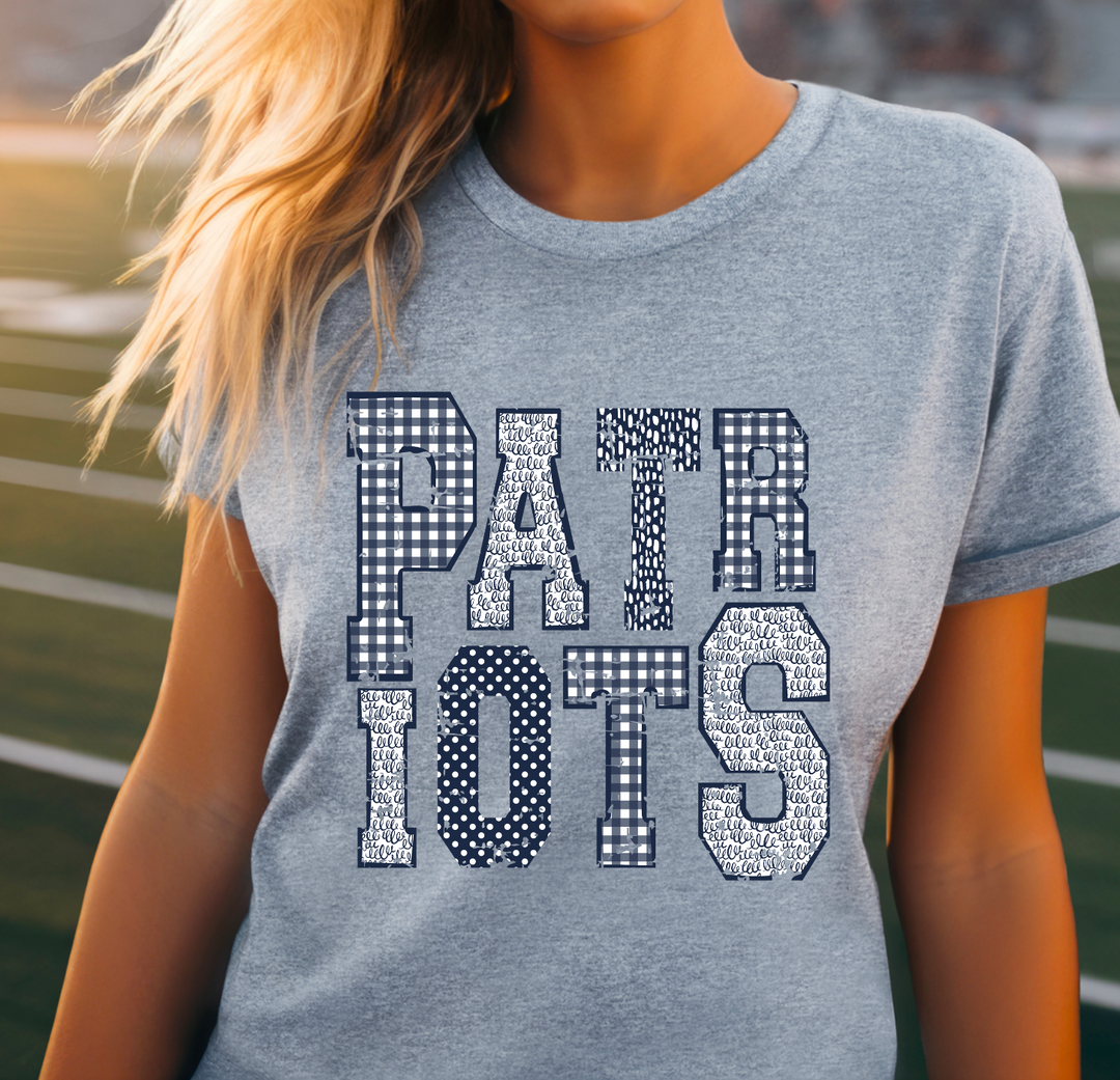 Patriots Patterned DTF Print