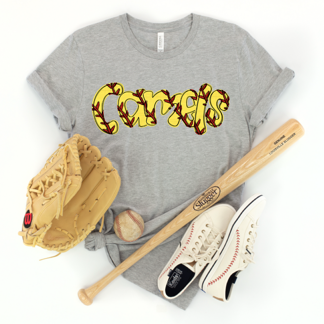 Softball Stitch DTF Print