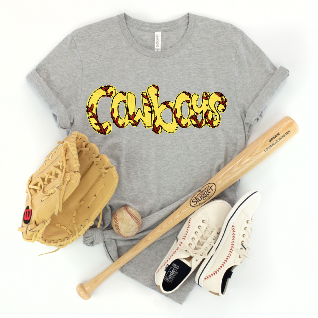 Softball Stitch DTF Print