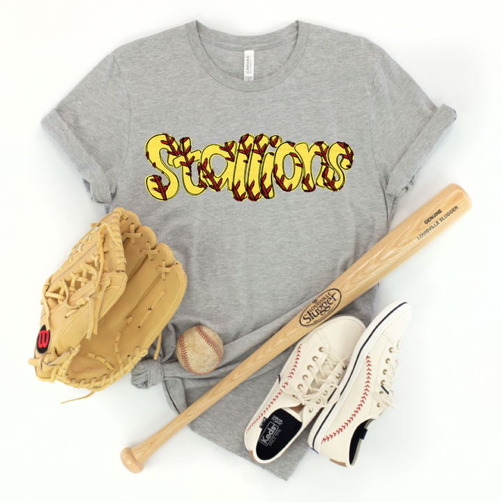 Softball Stitch DTF Print