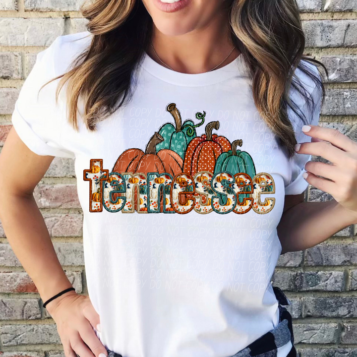 Fall Pumpkin States DTF Print