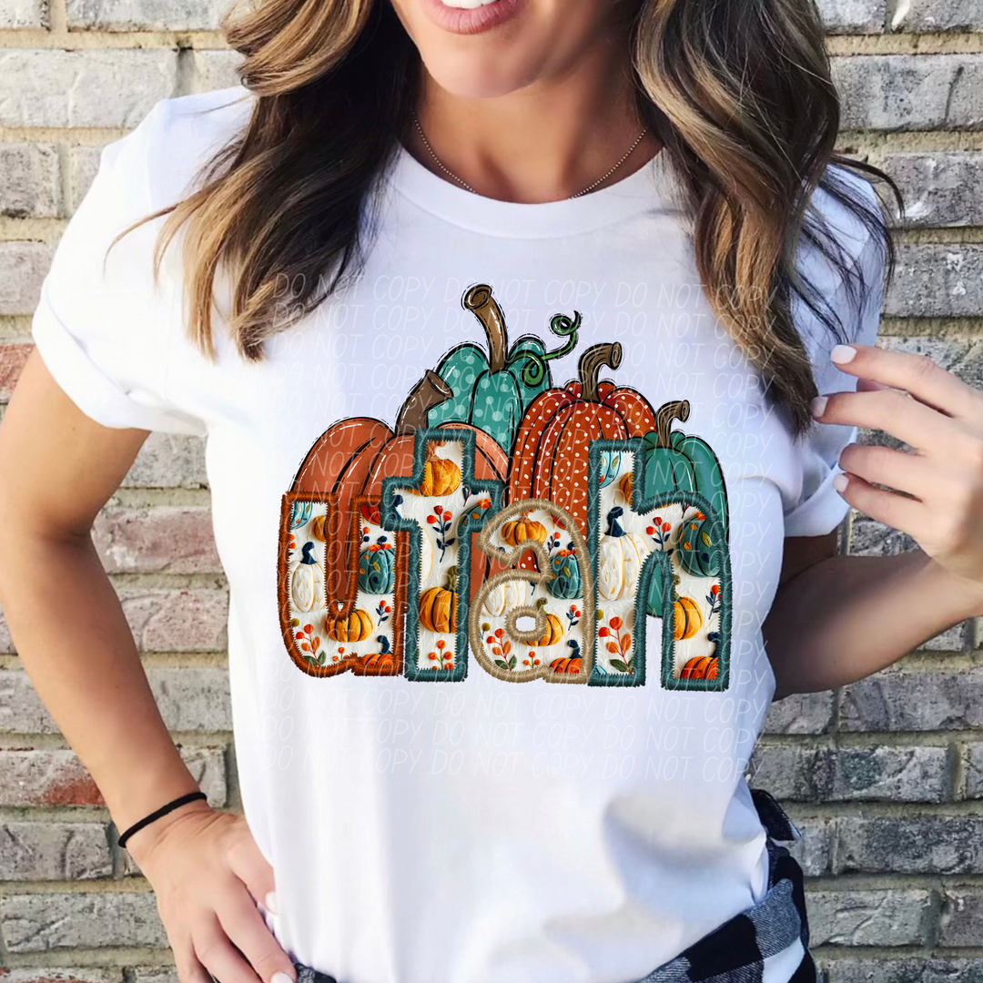 Fall Pumpkin States DTF Print