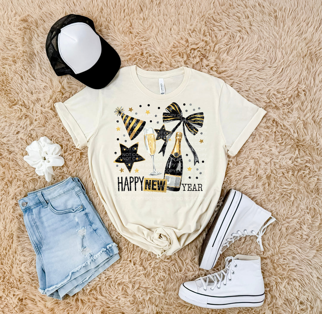 Happy New Year DTF Print