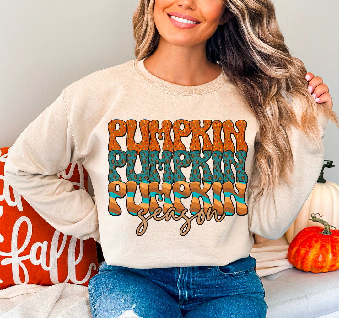 Pumpkin Season Dots Stacked DTF Print