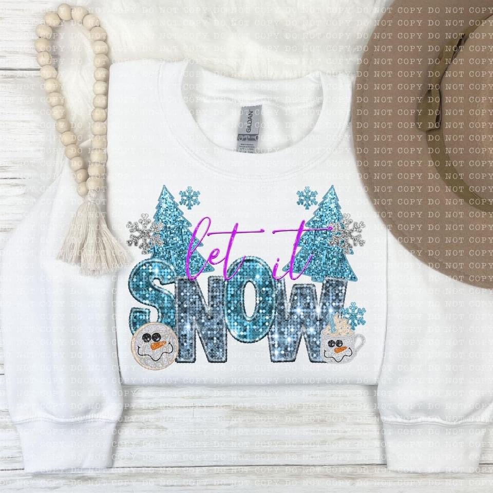 Let it Snow DTF Print