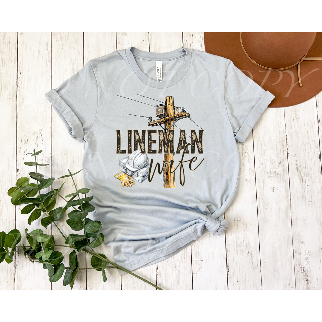 Lineman Wife DTF Print