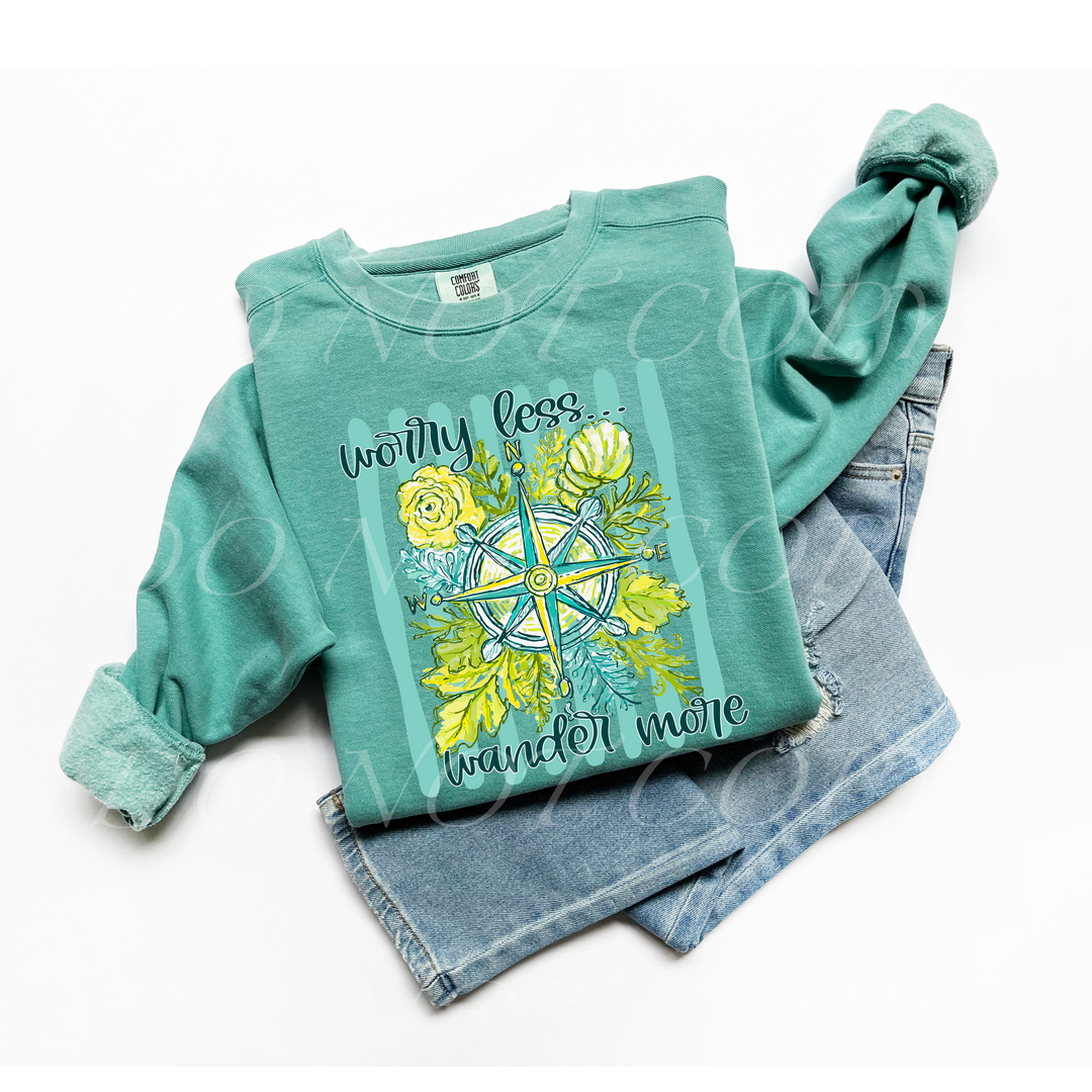 Worry Less Wander More DTF Print
