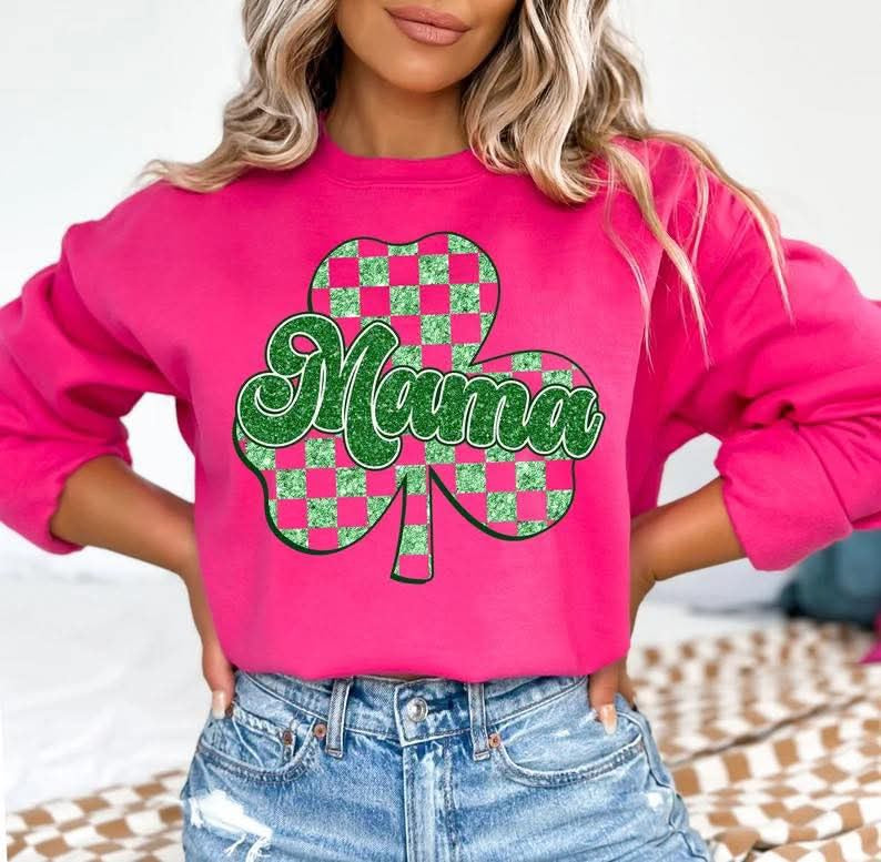 Mama Four Leaf Clover DTF Print