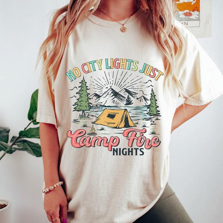 Campfire Lights DTF Print