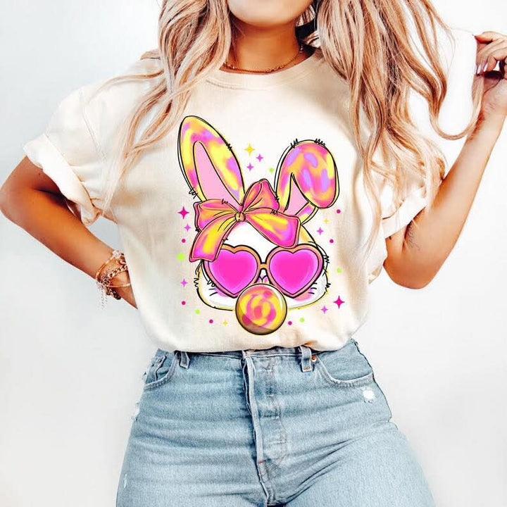 Bubble Gum Bunny DTF Print