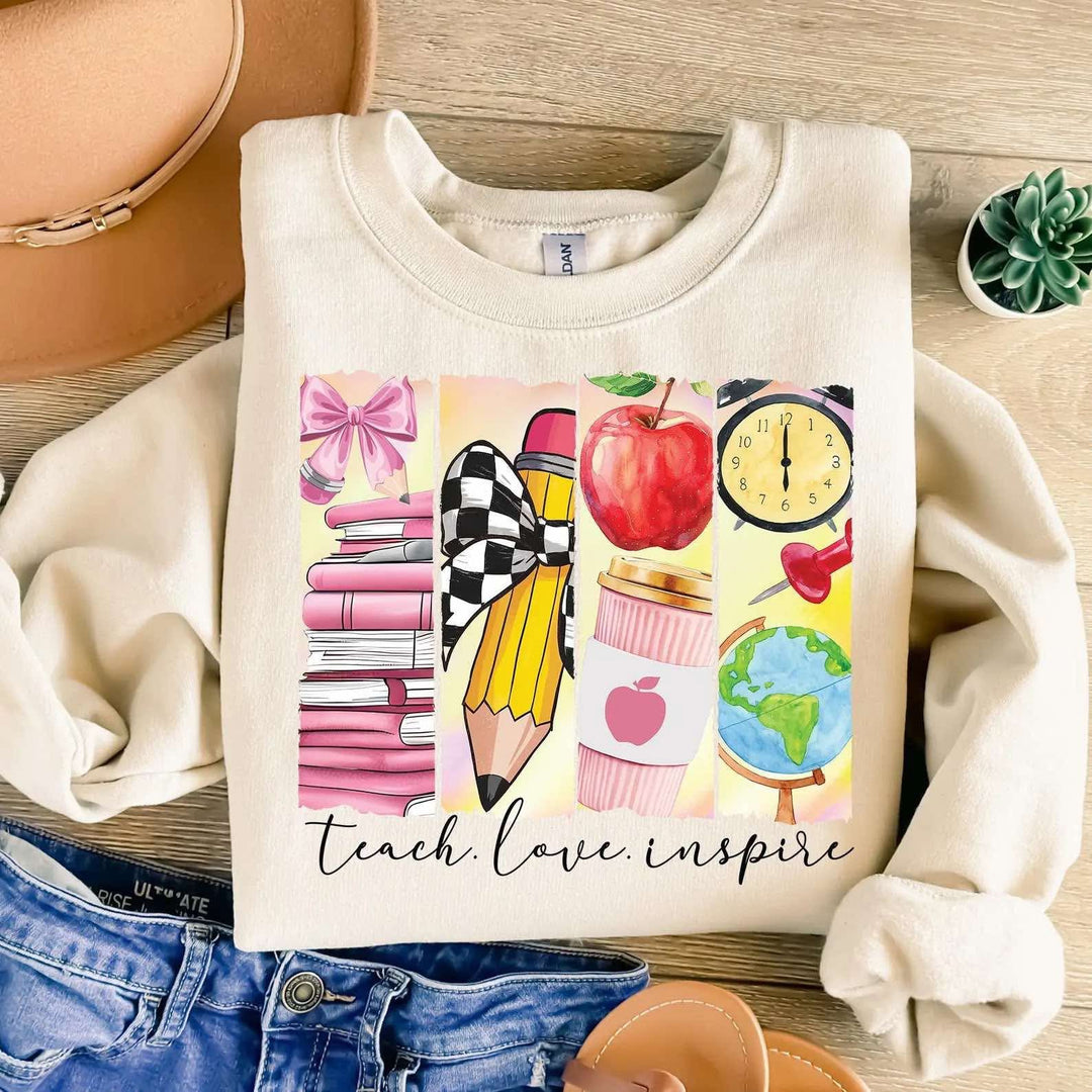 Brushstroke Teach Love Inspire DTF Print