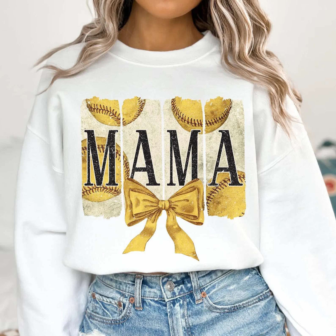 Brushstroke Softball Mama DTF Print