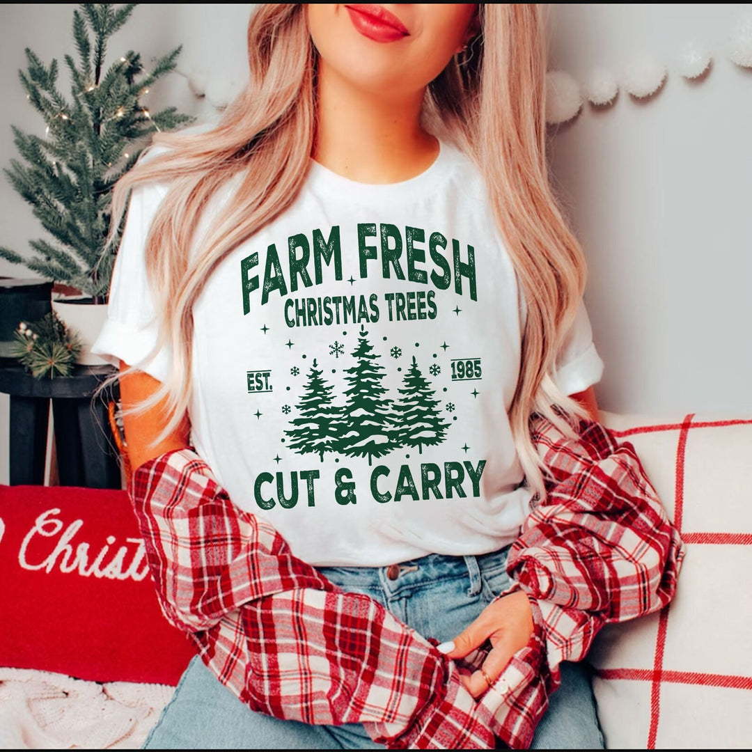 Farm Fresh Christmas Trees DTF Print