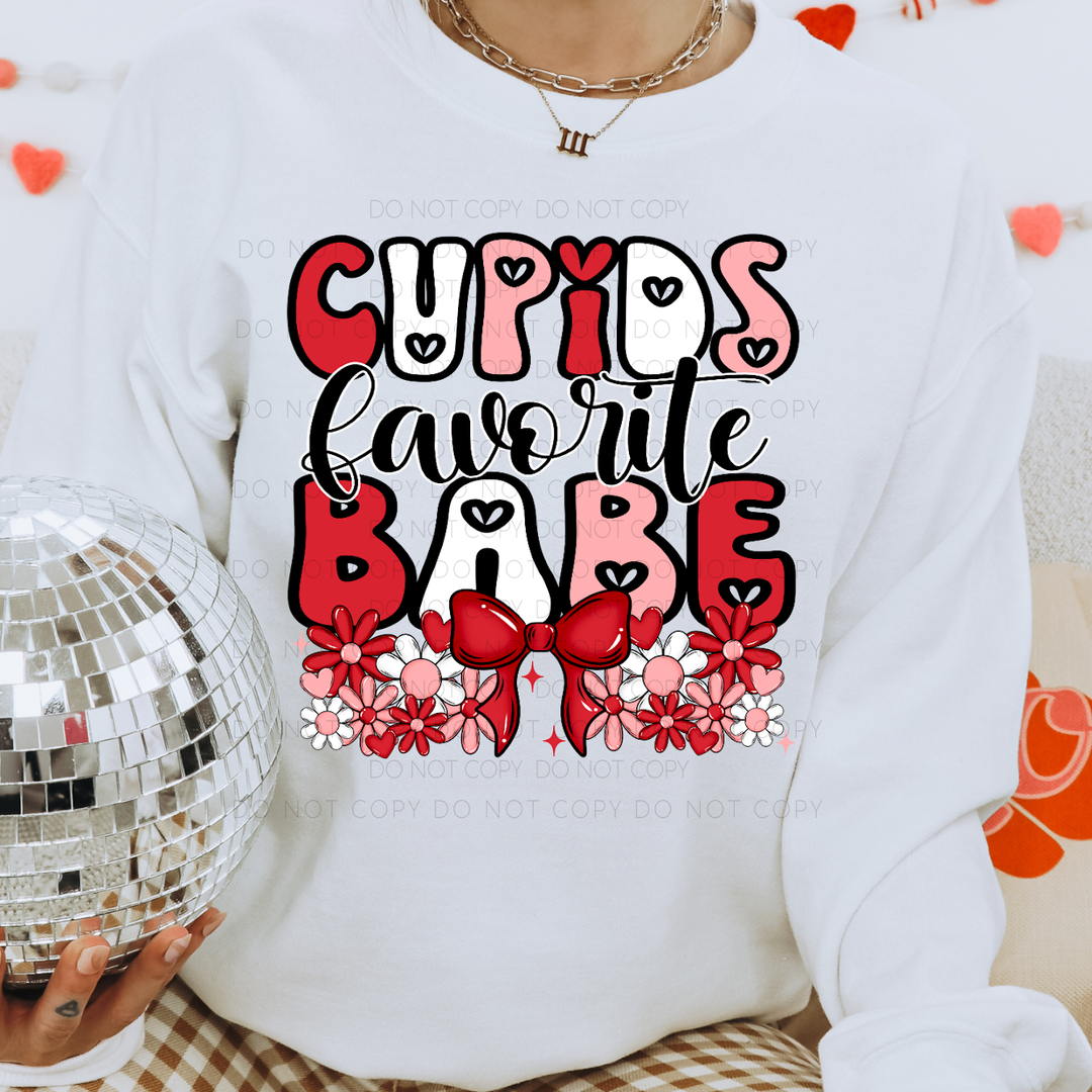 Cupids Favorite Babe DTF Print