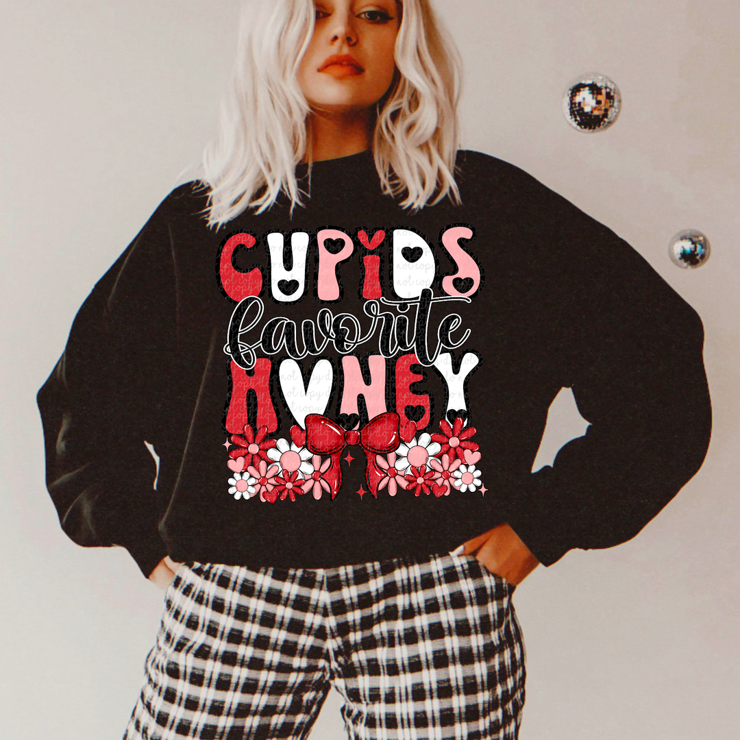 Cupids Favorite Honey DTF Print