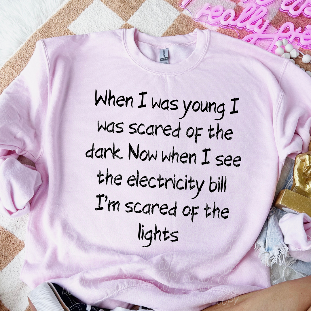 Scared Of The Light DTF Print