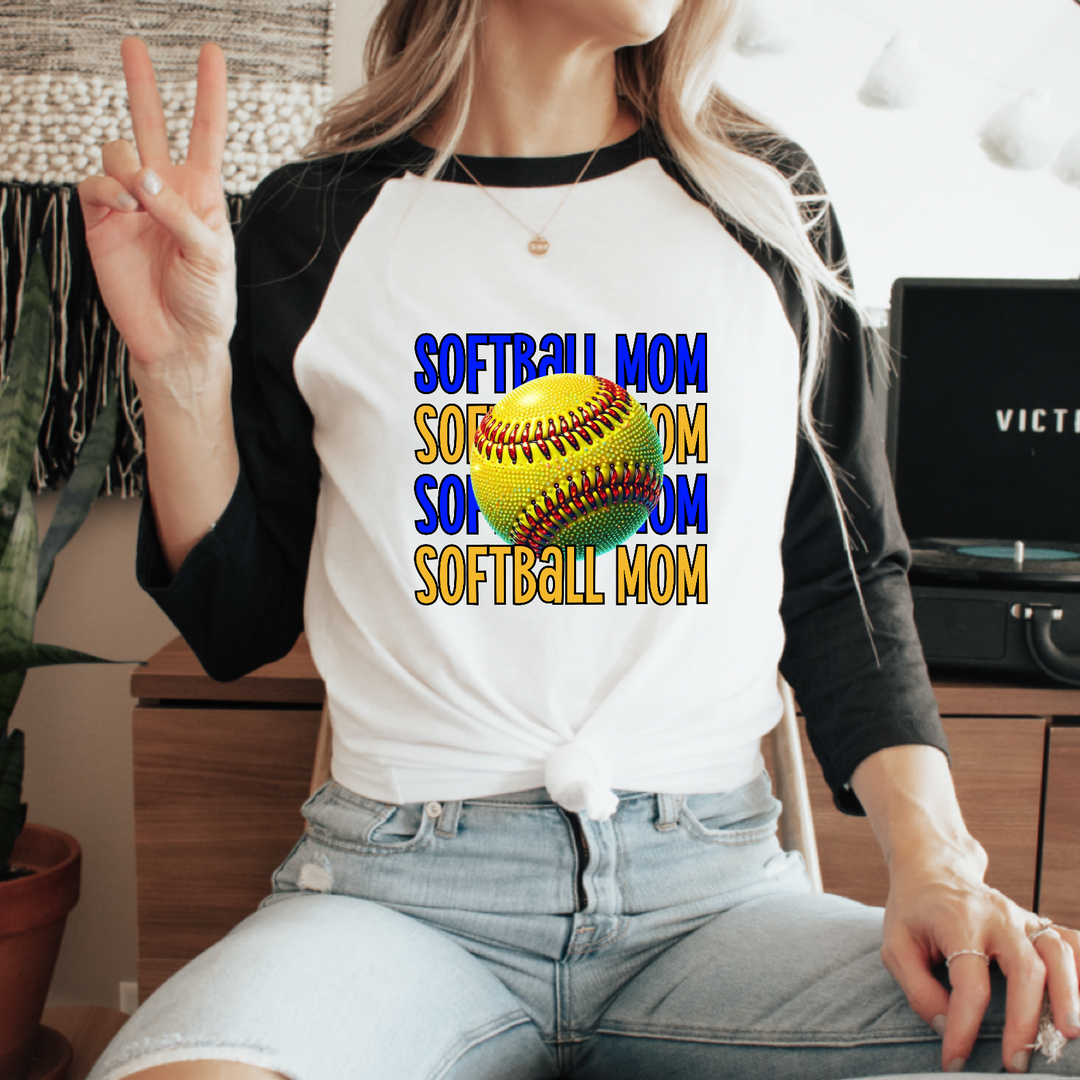 Softball Mom DTF Print
