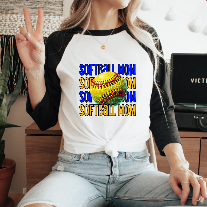 Softball Mom DTF Print