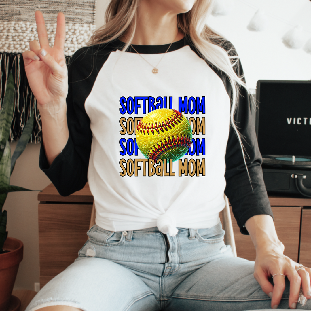 Softball Mom DTF Print