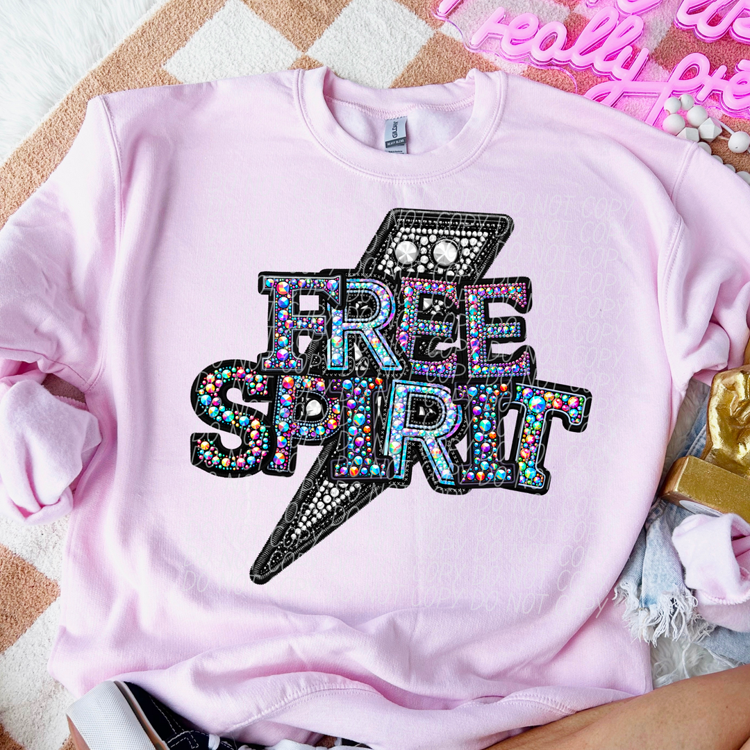 Faux Bling Free Spirit DTF Print