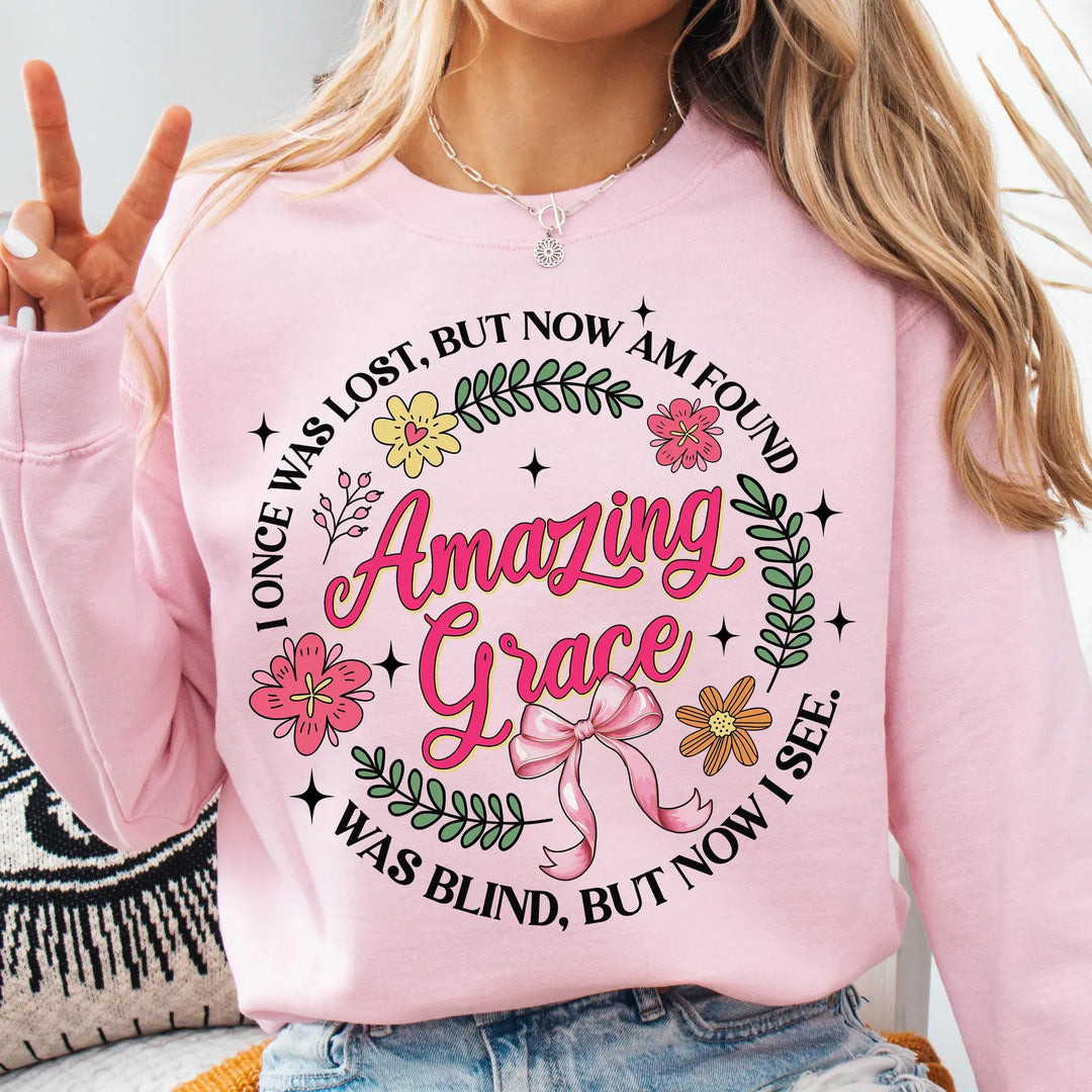 Amazing Grace LIGHT PINK Sweatshirt