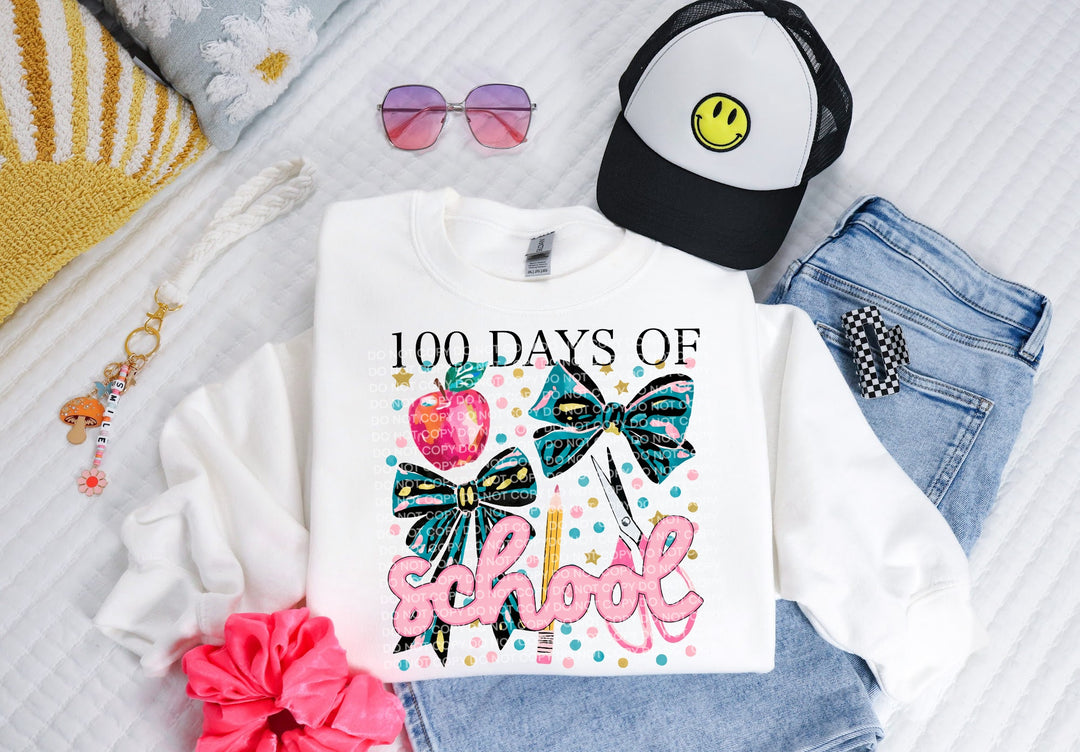 100 Days Of School DTF Print
