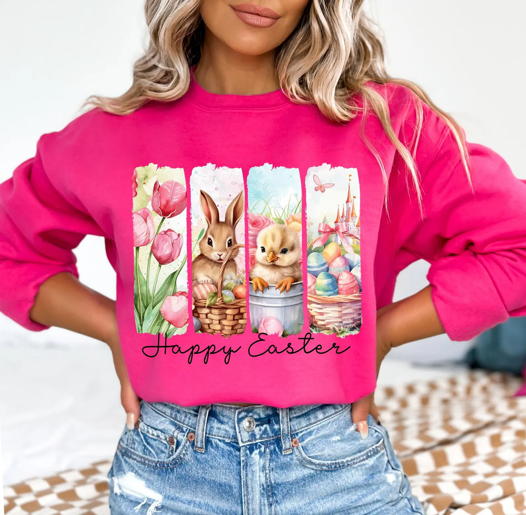 Picture Perfect Happy Easter HELICONIA Sweatshirt