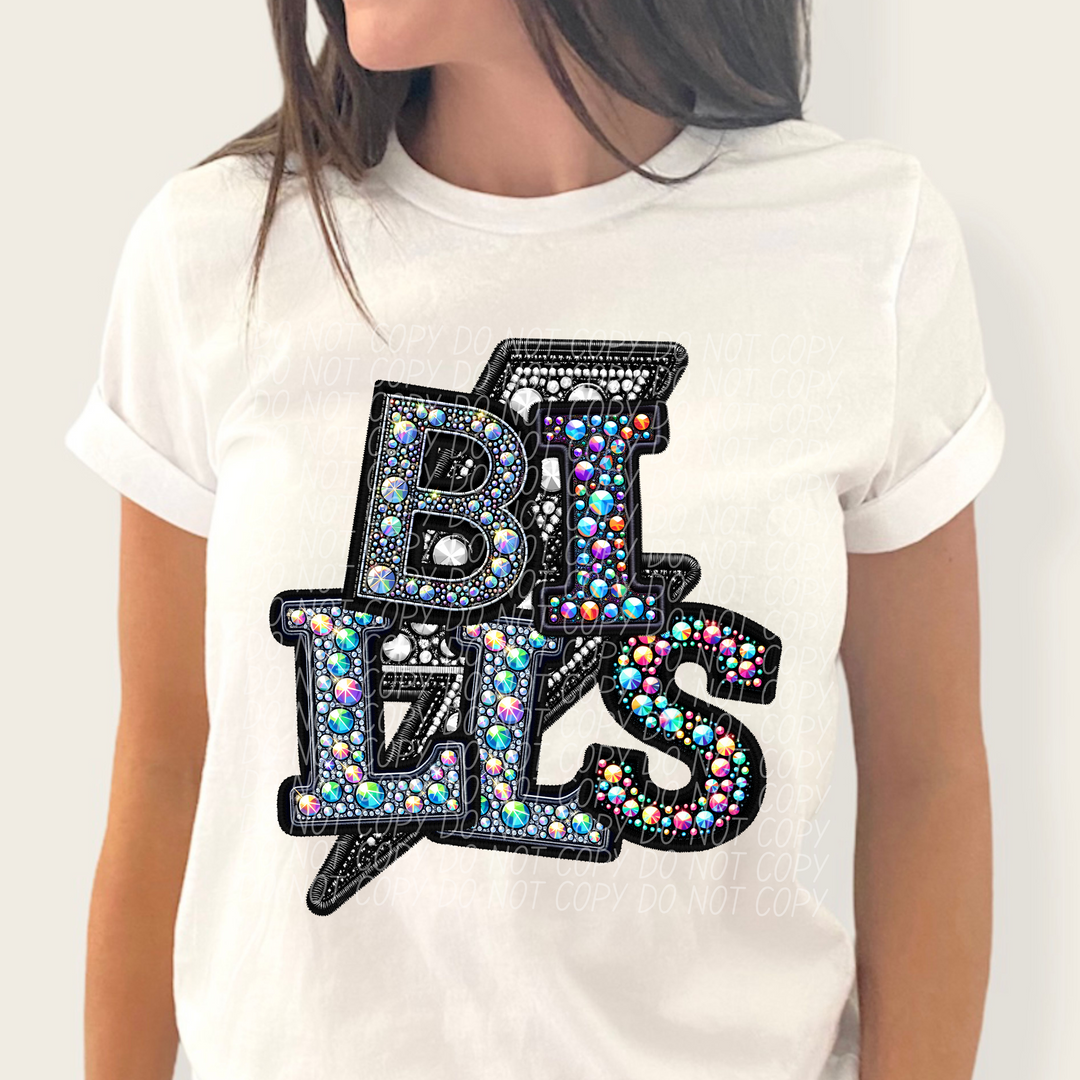 Faux Bling School Spirit DTF Print