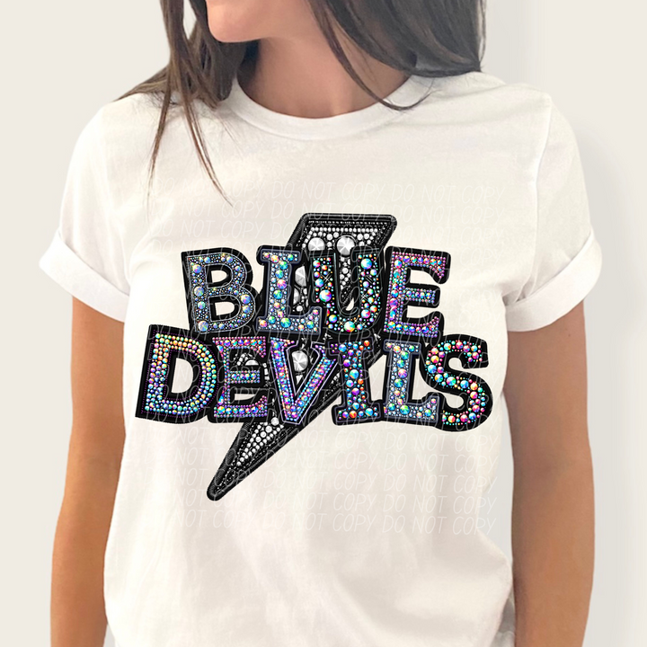 Faux Bling School Spirit DTF Print