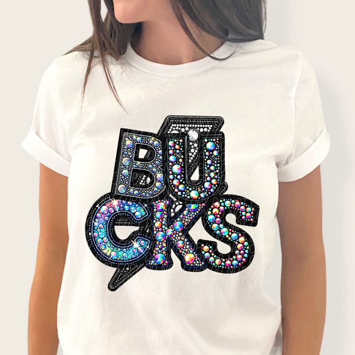 Faux Bling School Spirit DTF Print