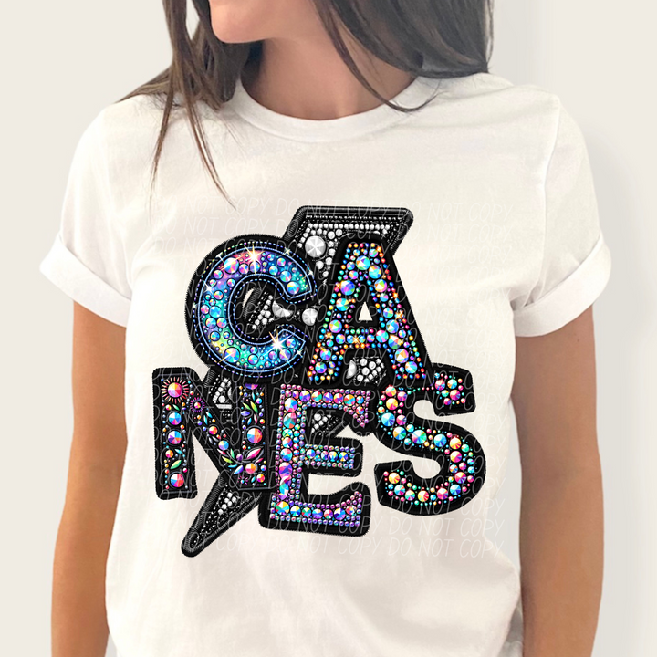 Faux Bling School Spirit DTF Print