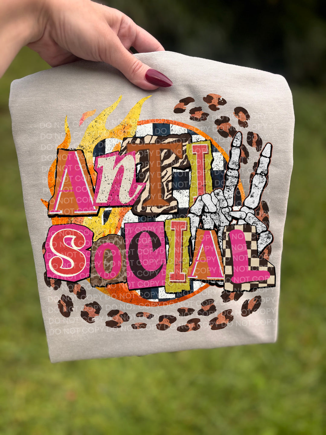 Antisocial DTF Print