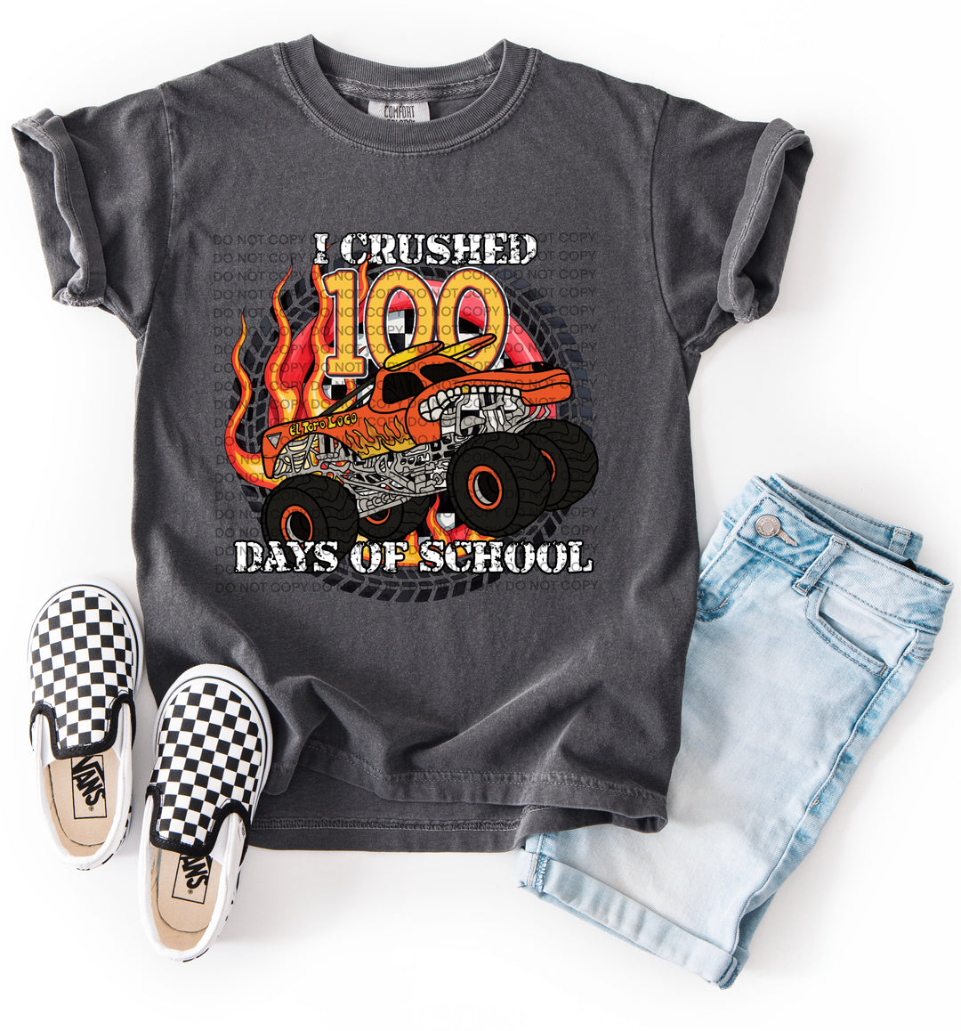 I Crushed 100 Days Of School DTF Print