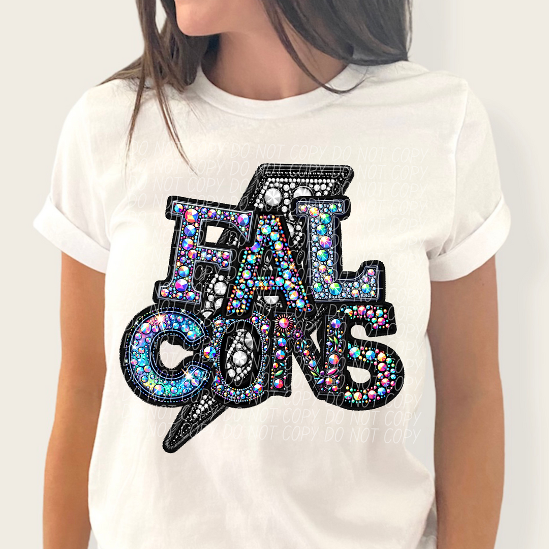 Faux Bling School Spirit DTF Print