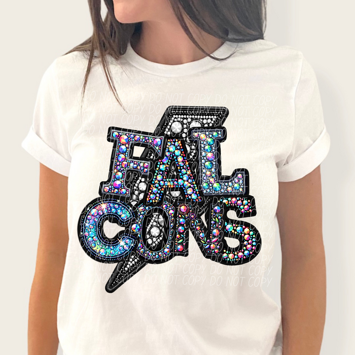 Faux Bling School Spirit DTF Print