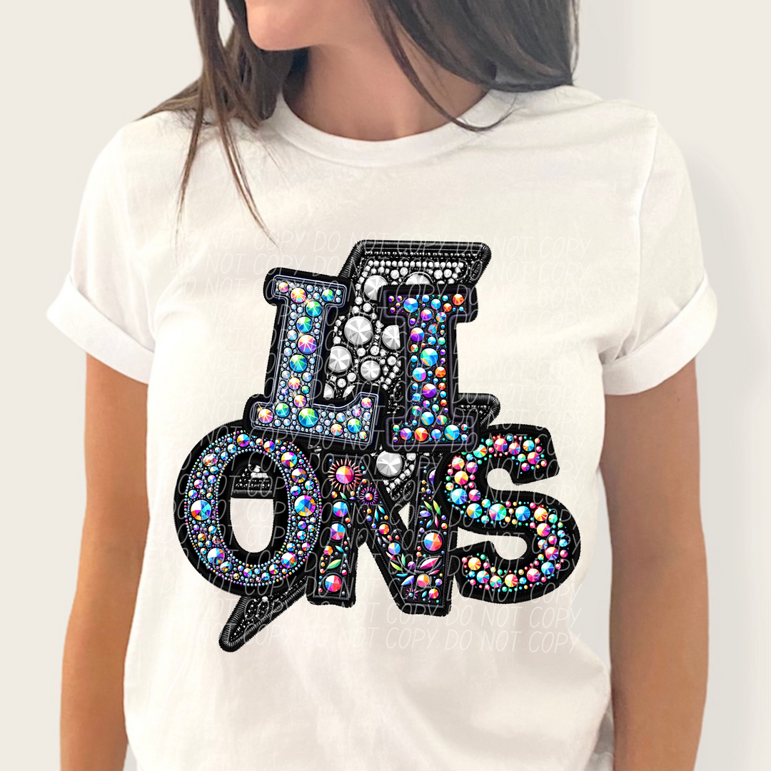 Faux Bling School Spirit DTF Print