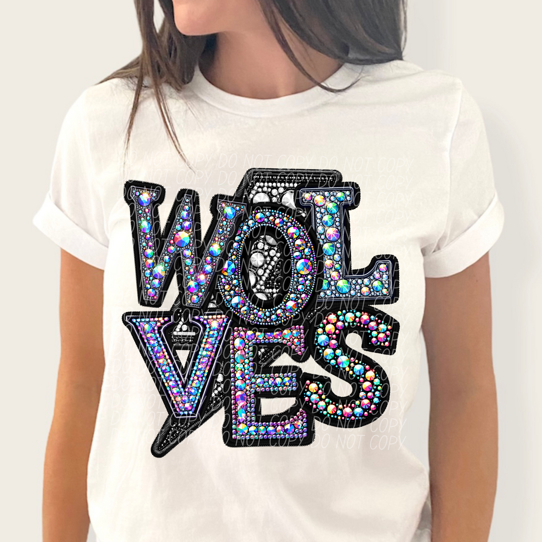 Faux Bling School Spirit DTF Print