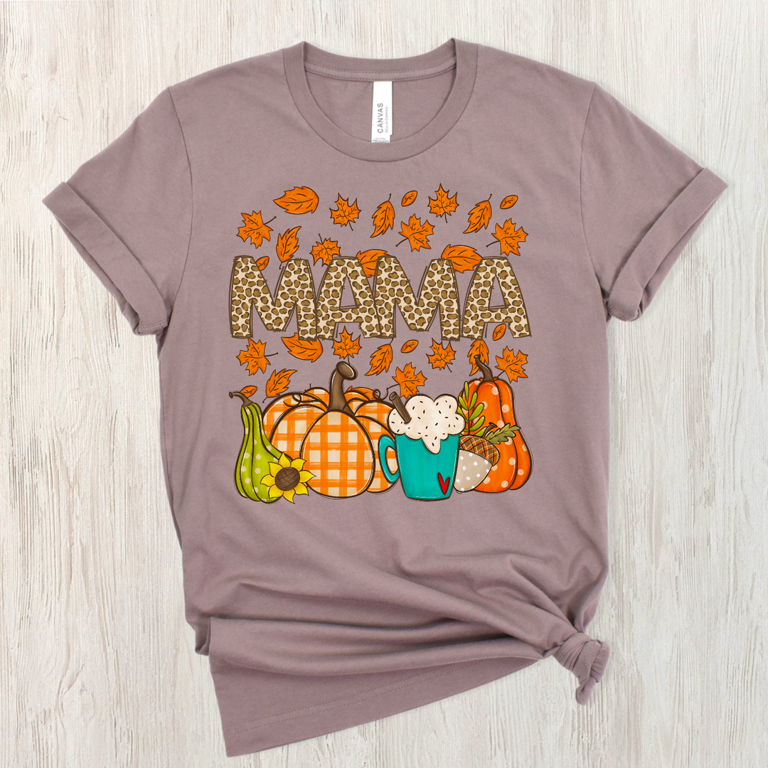 Mama Fall Leaves DTF Print