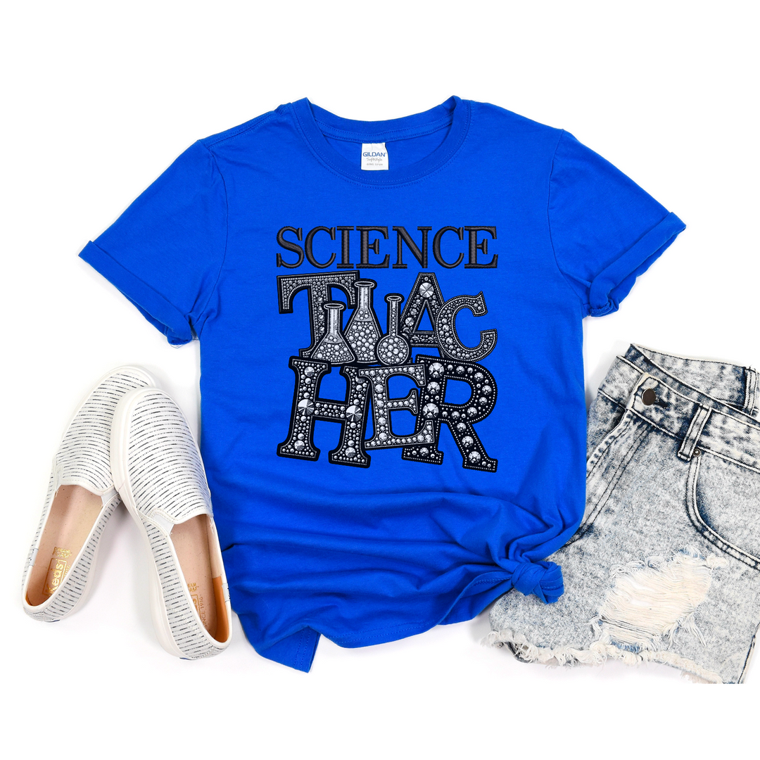 Science Teacher Rhinestone DTF Print