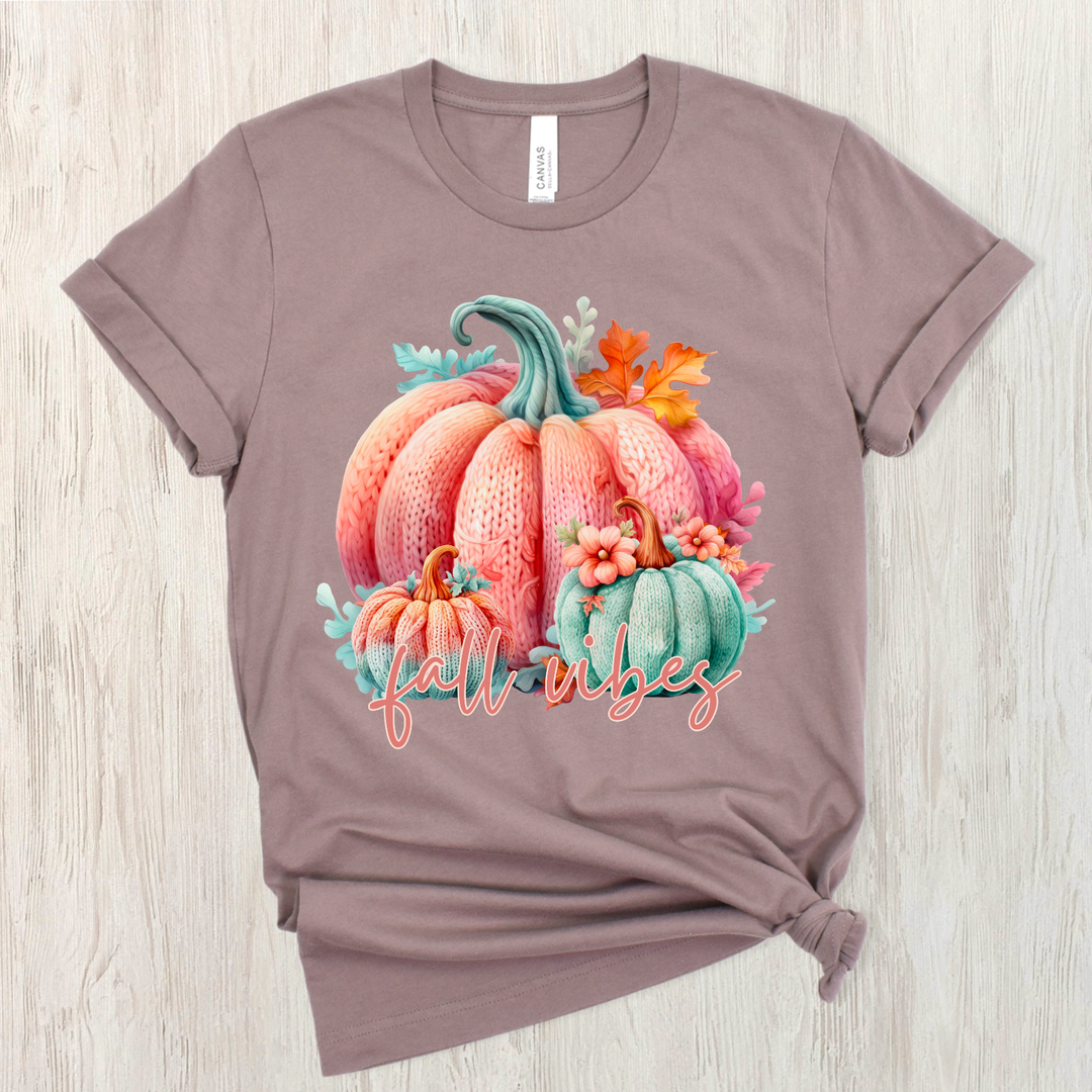 Pastel Pumpkins Fall Vibes DTF Print