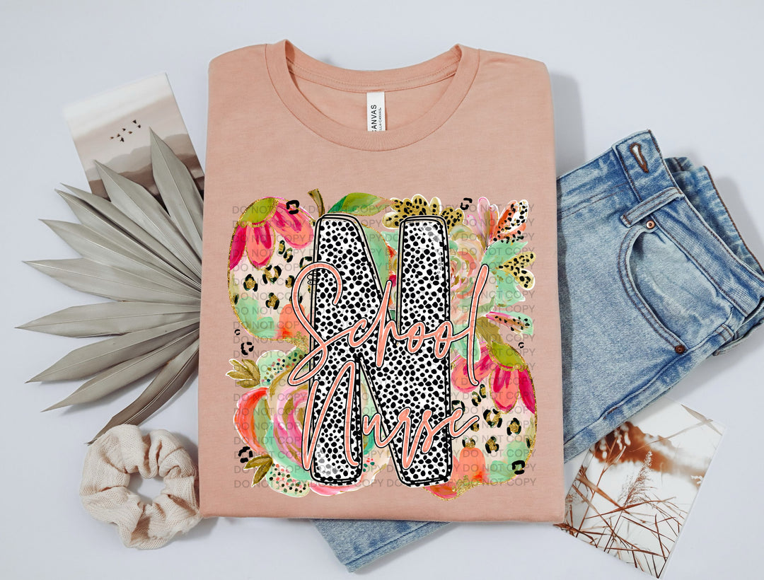 School Nurse DTF Print