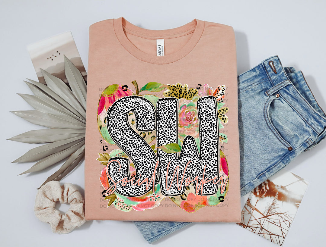 Social Worker DTF Print