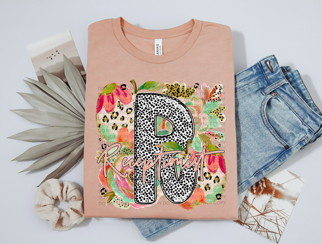 Receptionist DTF Print