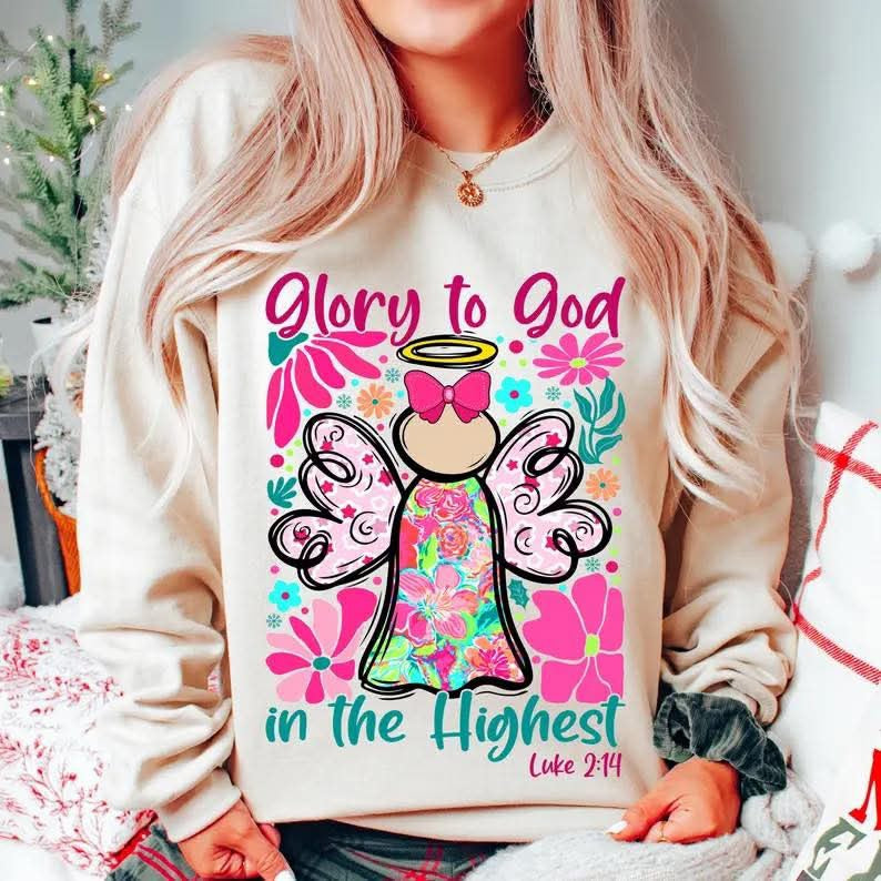 Glory To God DTF Print