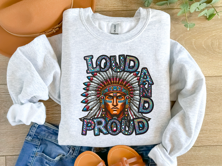 Loud and Proud Faux Bling Mascots DTF Print