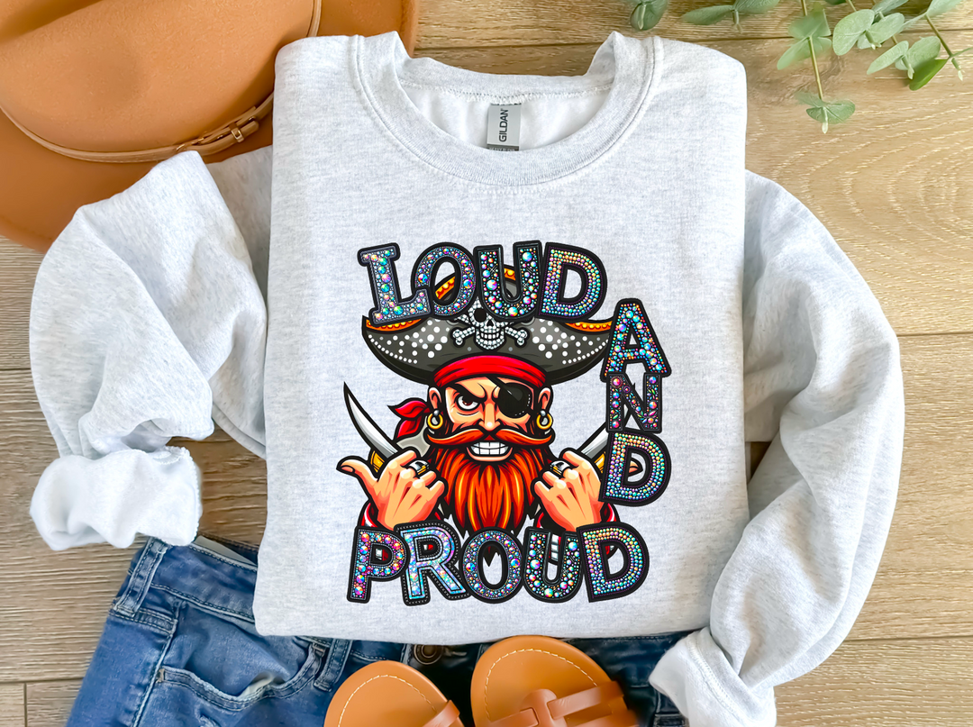 Loud and Proud Faux Bling Mascots DTF Print