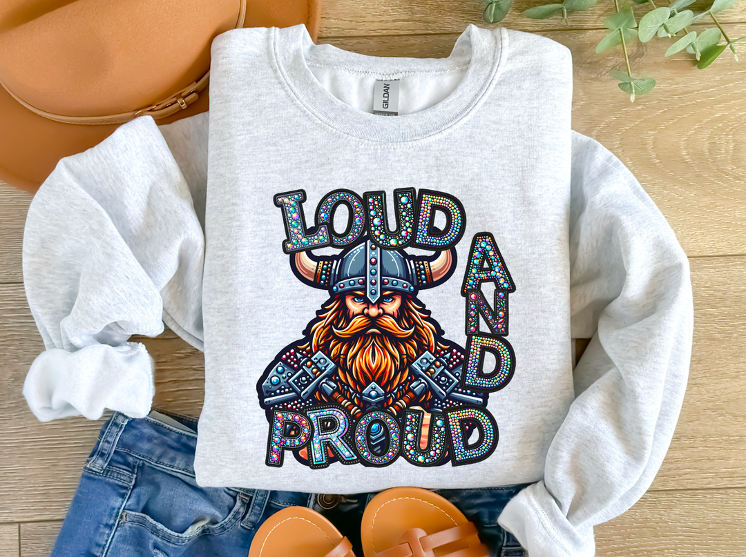 Loud and Proud Faux Bling Mascots DTF Print